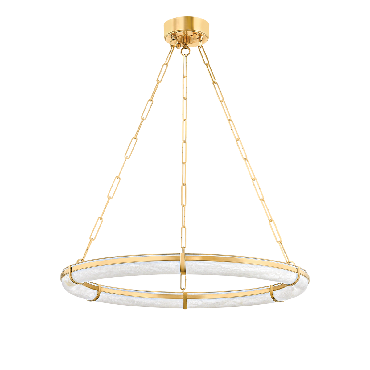 Luster Gaze Alabaster Aura Ring Chandelier - Background Shot