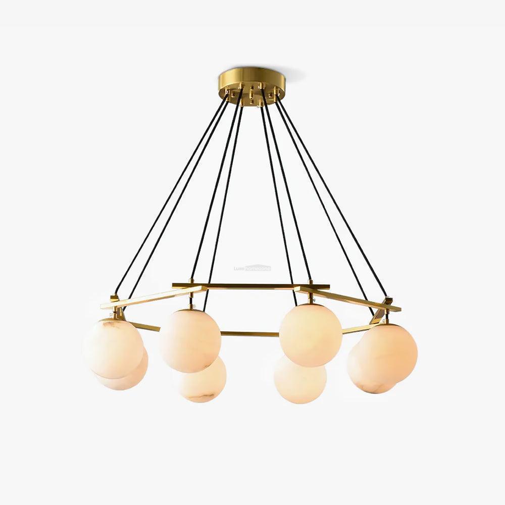 Miira Alabaster Chandelier with 3/6/8 heads