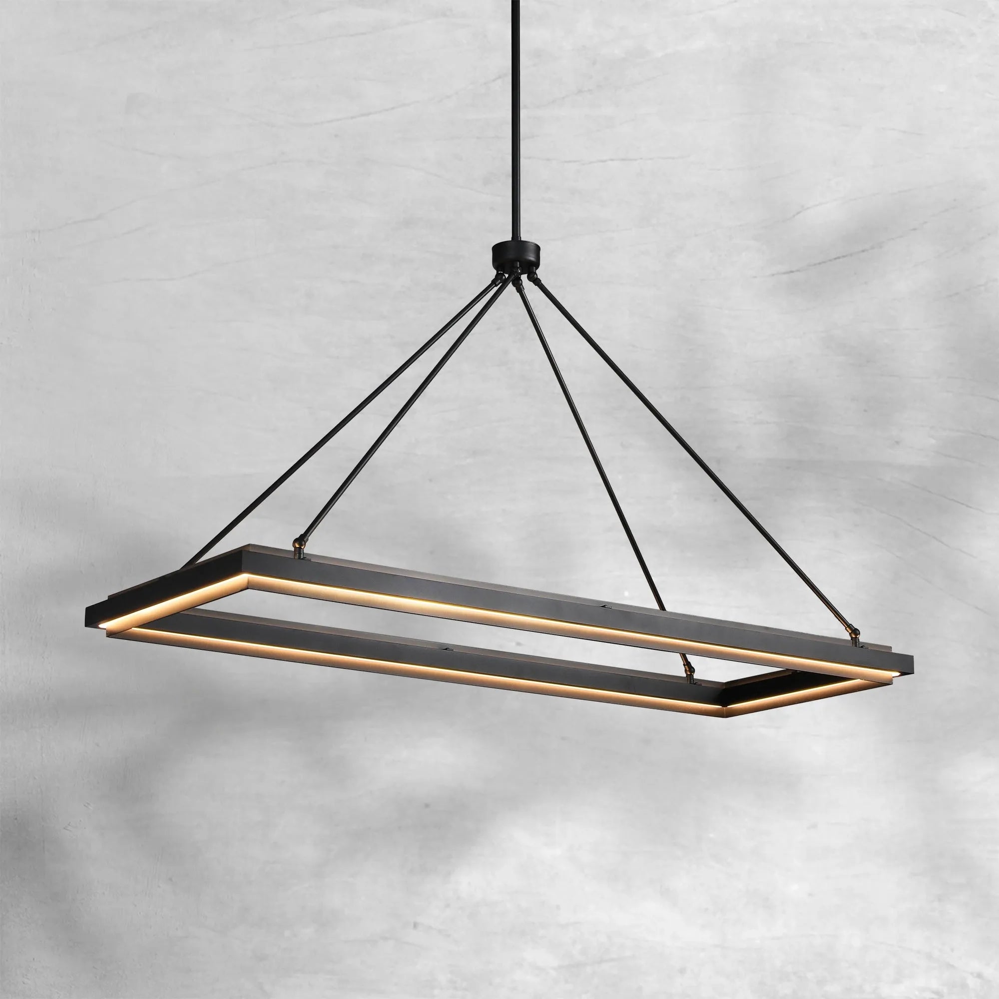 Peron Rectangular Chandelier 48" 62“