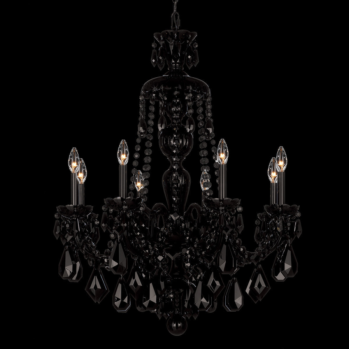 Luster Gaze Regal Grandeur 8-Light Chandelier - Background Shot