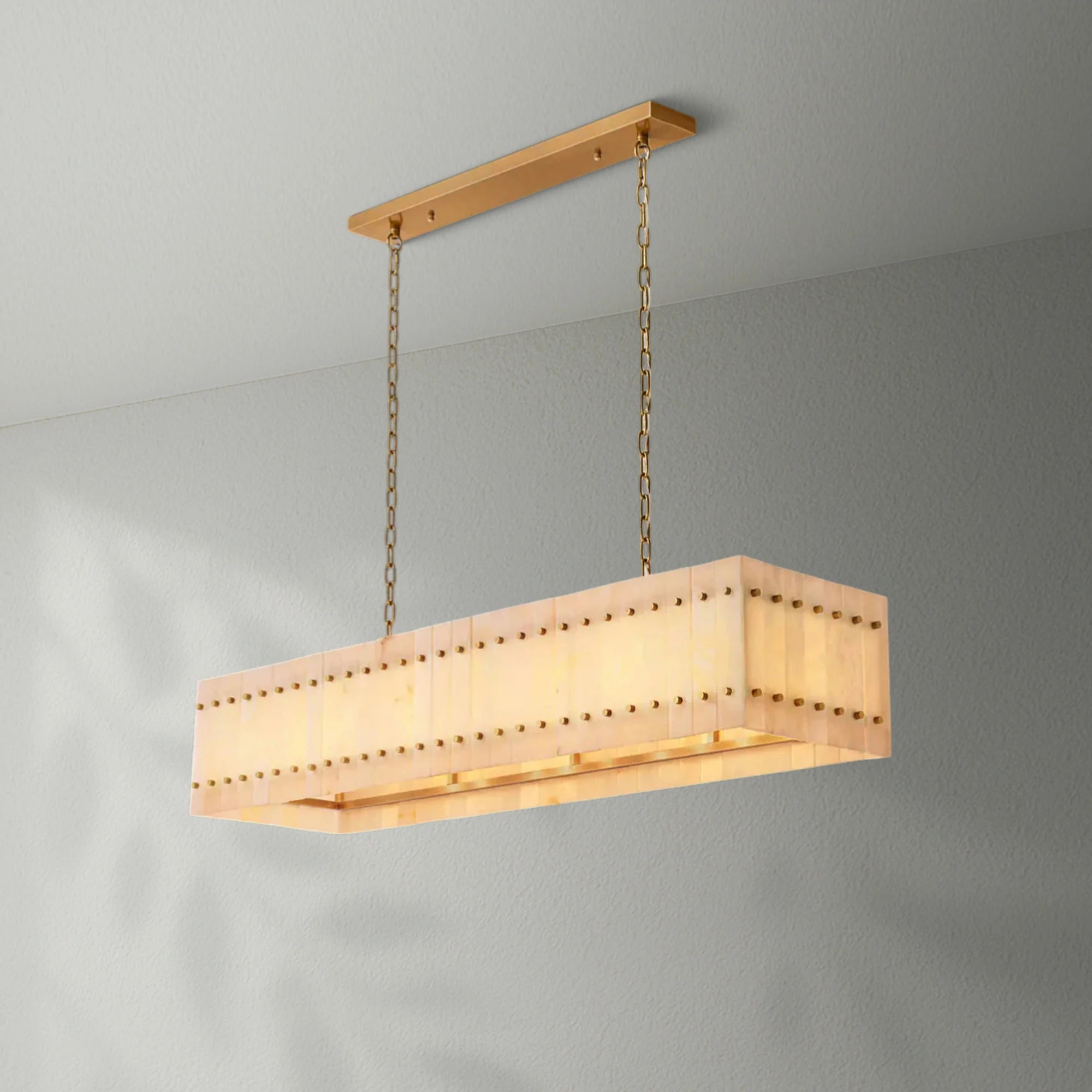 Sun Marco Alabaster Linear Chandelier