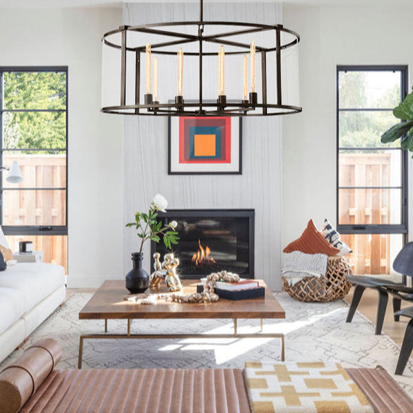 Bickman Glass Round Chandelier