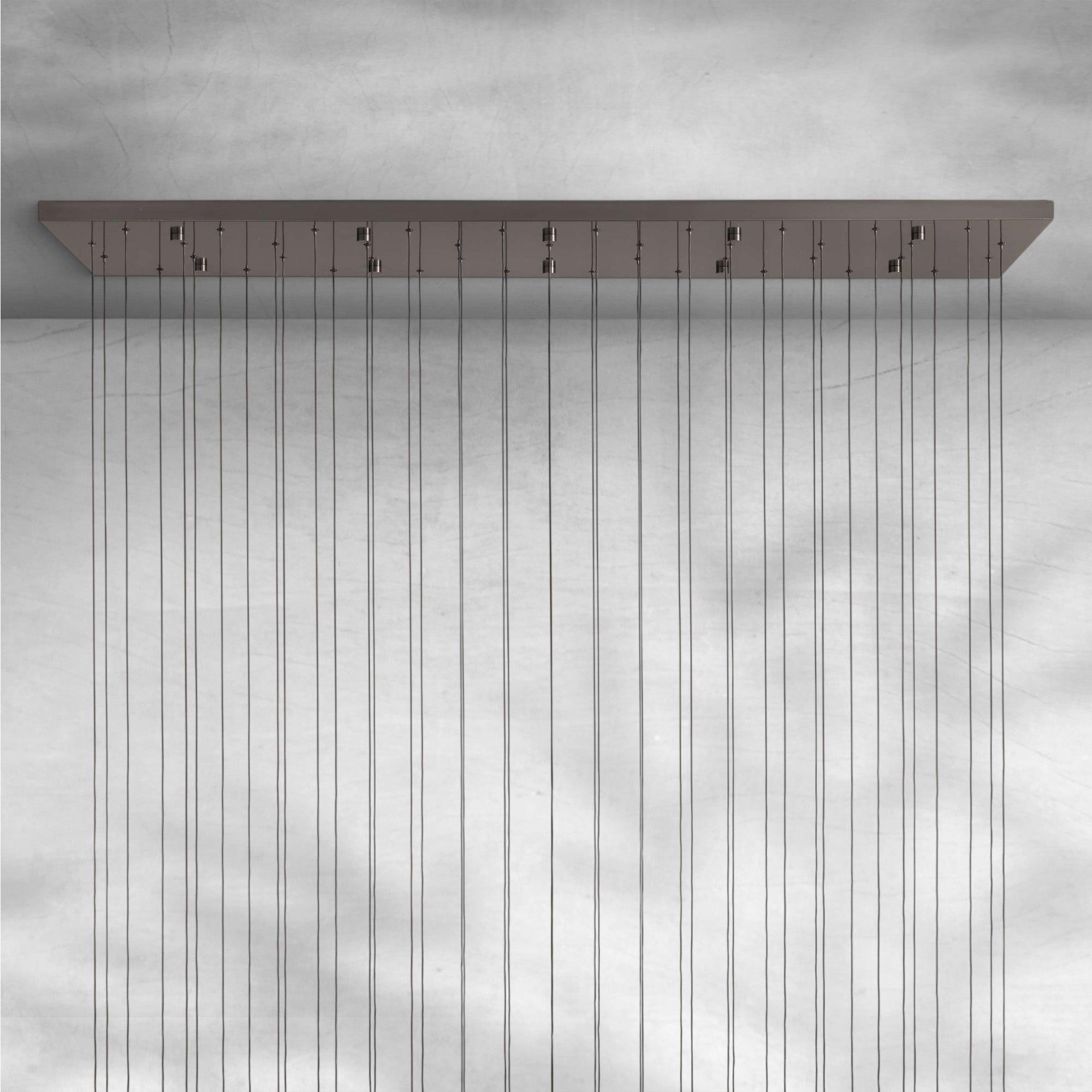 Raindrop Soltaire Linear Chandelier