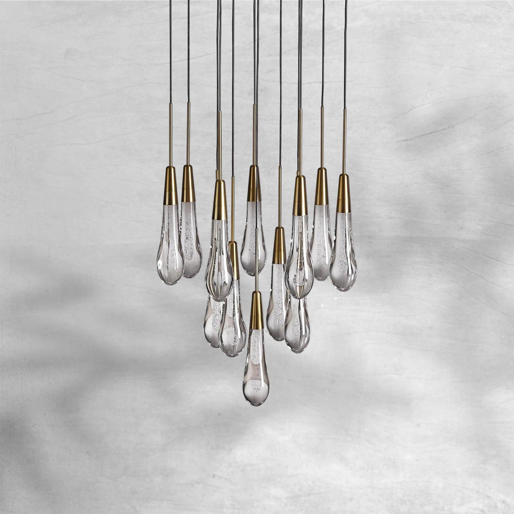 Soltaire Round Chandelier 17" 24" 36“ 48''58“