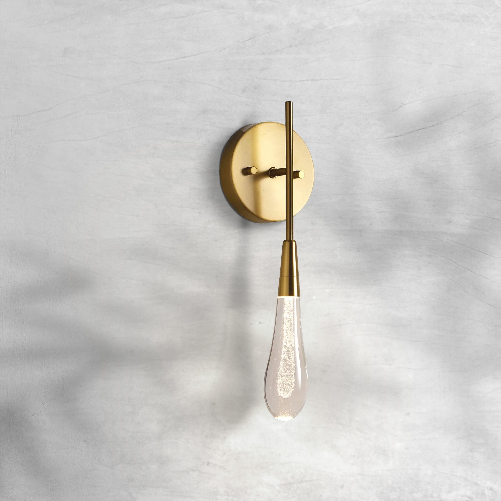 Luster Gaze Radiant Solstice Crystal Wall Sconce - Background Shot