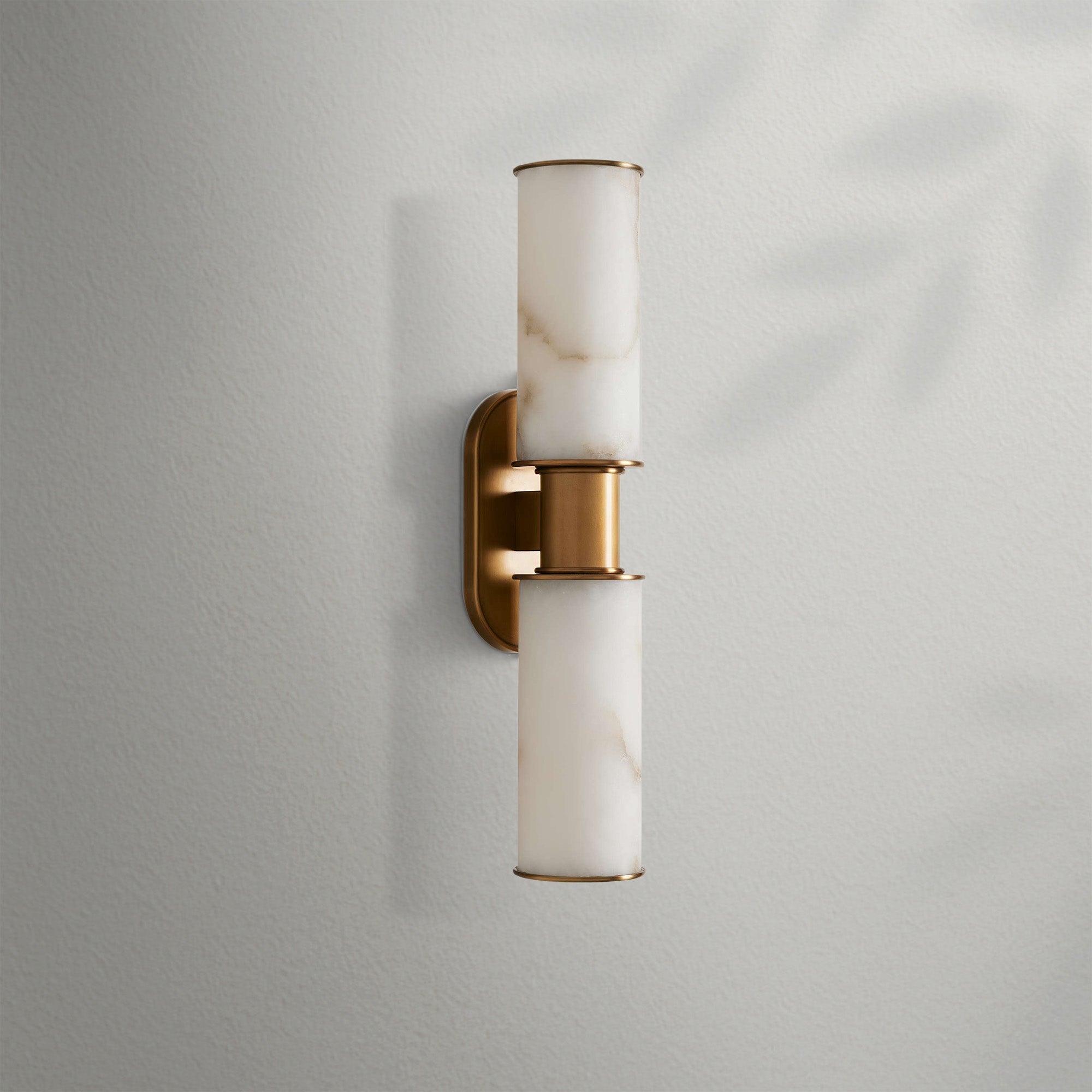 Harlien Alabaster 2-Light Wall Sconce