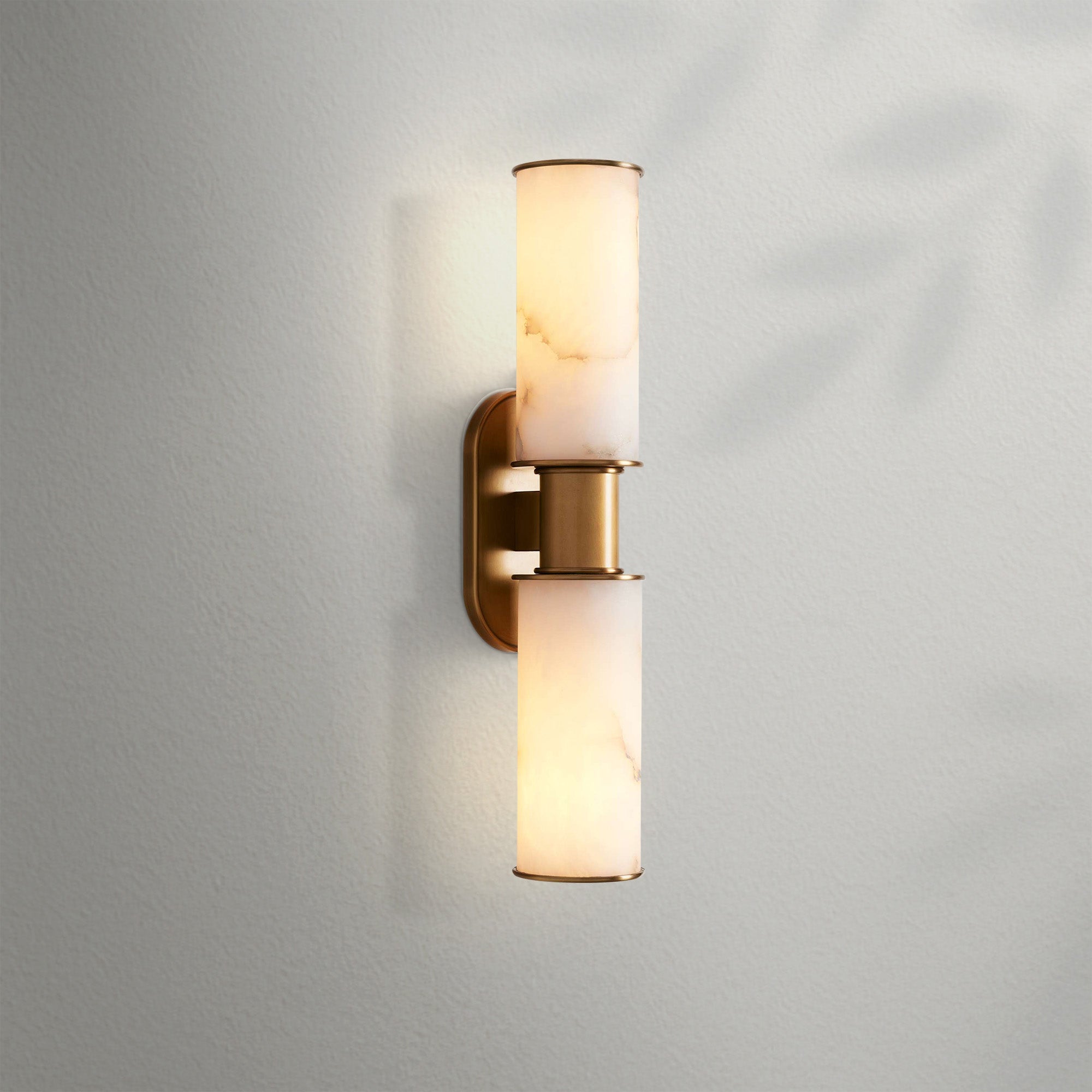 Harlien Alabaster 2-Light Wall Sconce