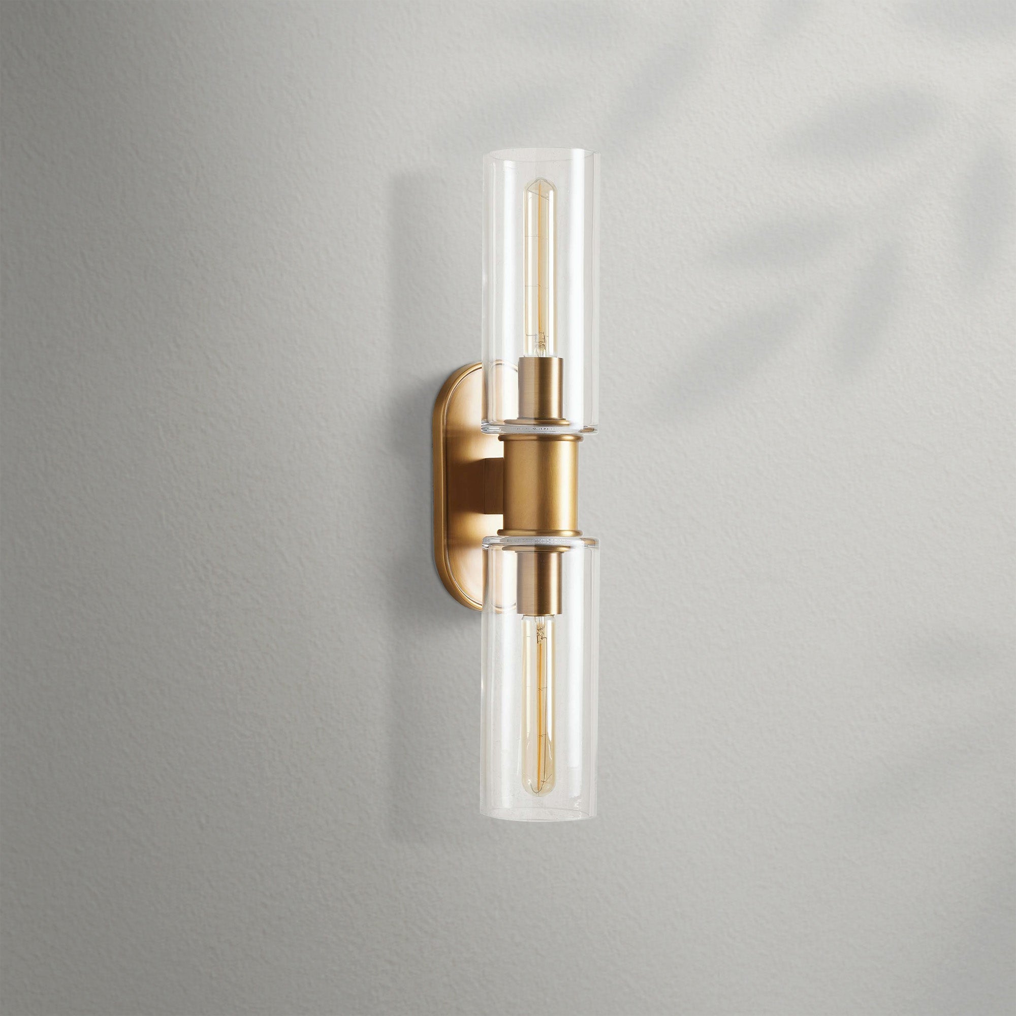 Harlien Clear Glass 2-Light Wall Sconce