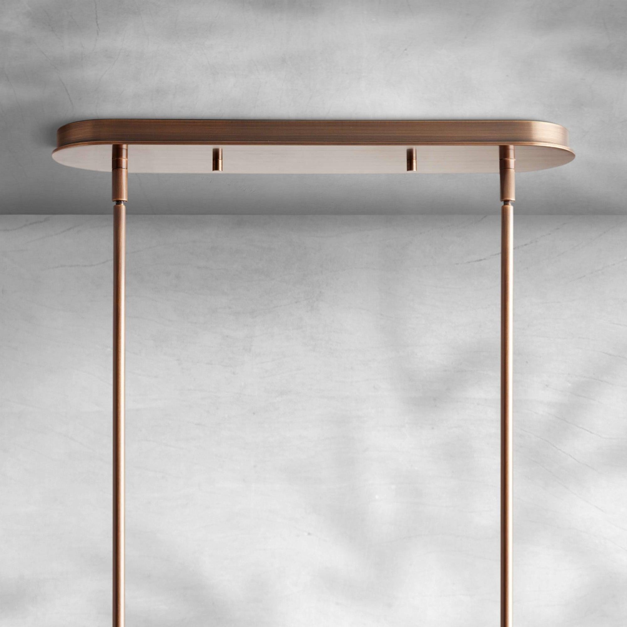 Daphne Fabric Linear Chandelier 62''72''