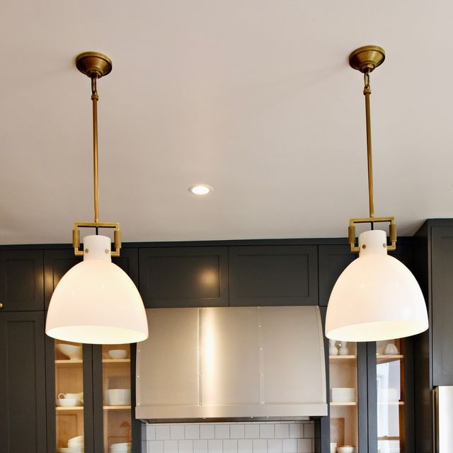 Machinis Milk Glass Cloche Pendant