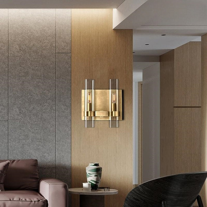 Savelle Glass Double Wall Sconce
