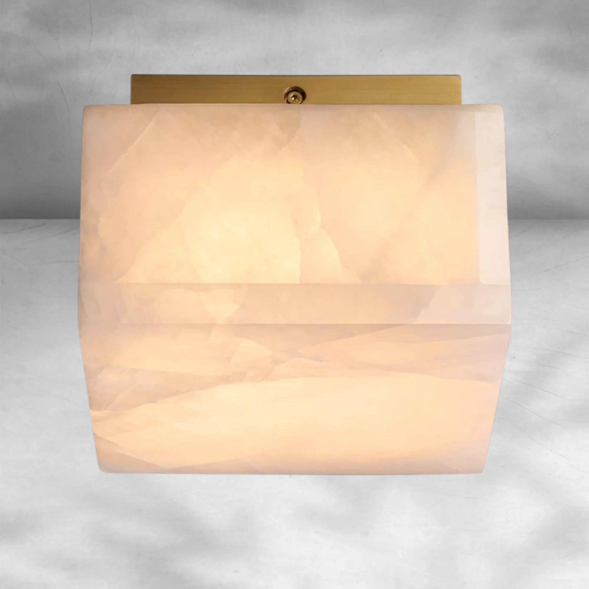 Riora Calcite Square Flushmount 6"10"14"