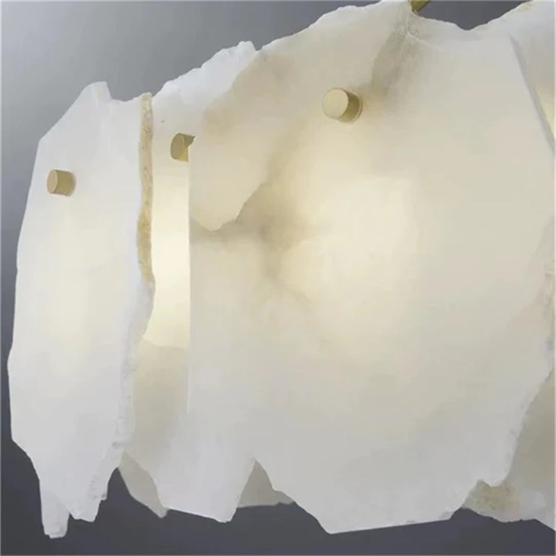 Carlos Alabaster Modern Snowflake Round Chandelier chandelier Luster Gaze