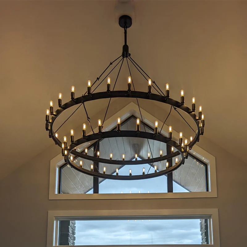 Camins Vintage Filament 2-Tier Chandelier
