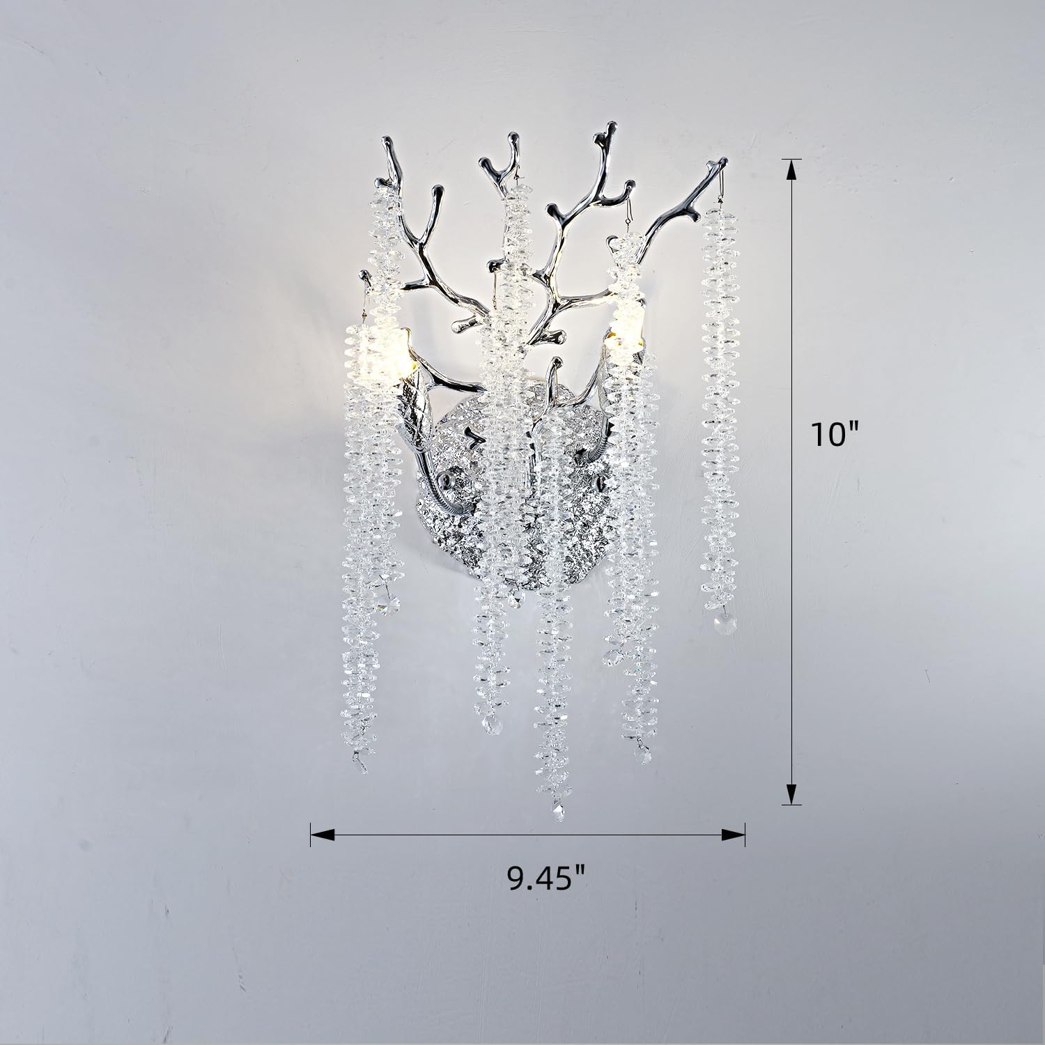 Luster Gaze Starlight Bloom Crystal Wall Sconce - Background Shot