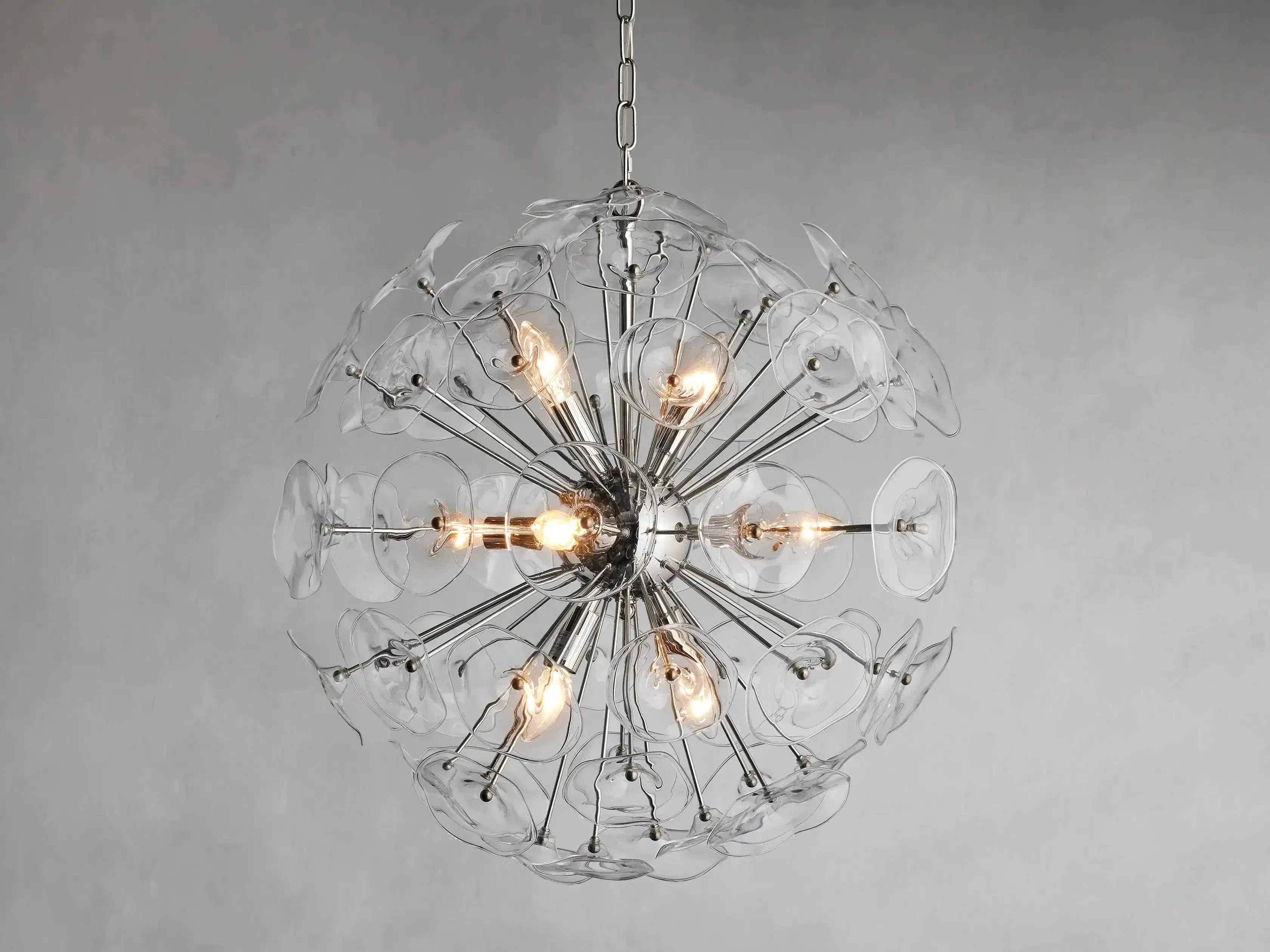 Luster Gaze Bloom Radiance Round Chandelier - Background Shot