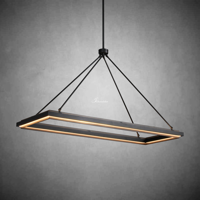 Peron Rectangular Chandelier Custom 60" x 36" x 24"