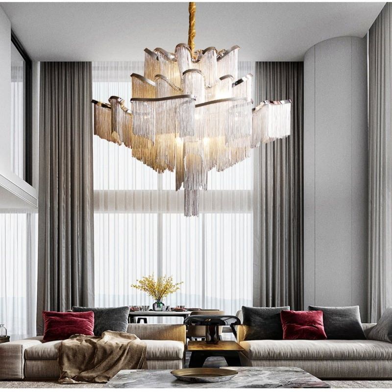 Liz Luxury Flower Chain Chandelier