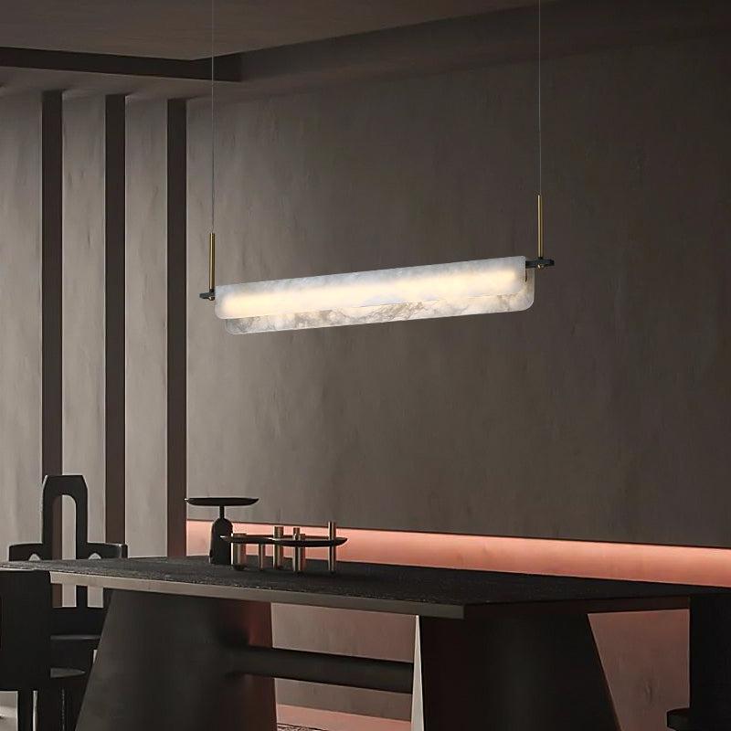 Alabaster Anne Linear Art Chandelier