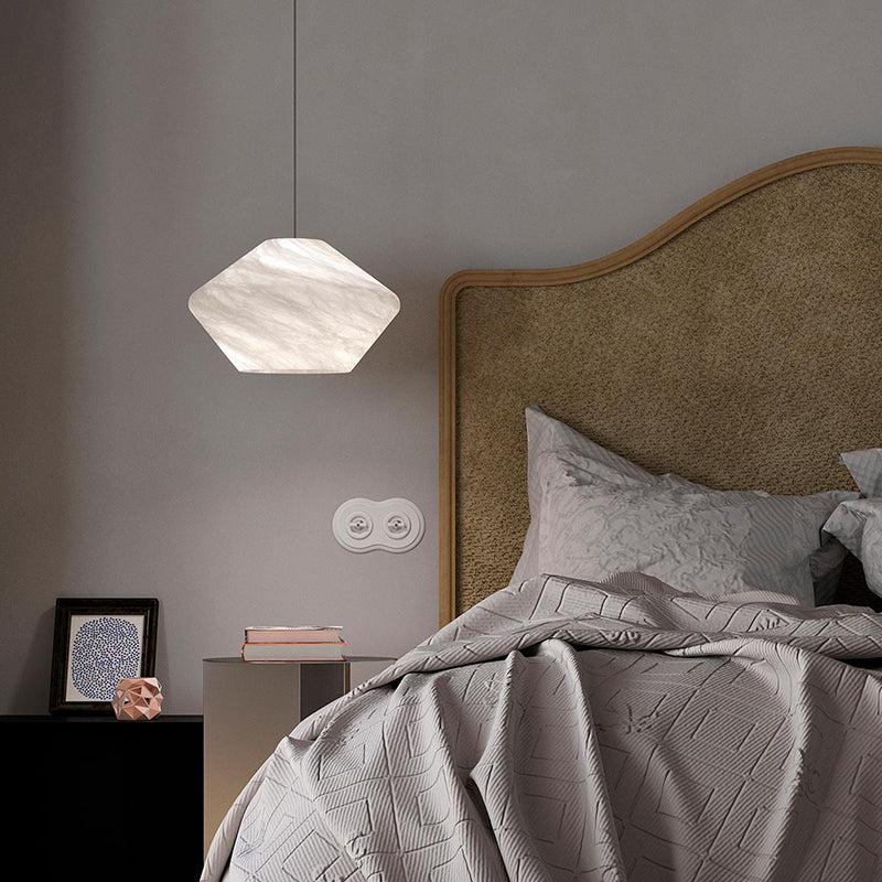 Alabaster Popular Art Pendant Light Besides Bed Pendant for living room,Pendant for kitchen,Pendant for bathrooms,Pendant for bedrooms,Pendant for foyer,Pendant for stairways,Pendant for dining room Luster Gaze   