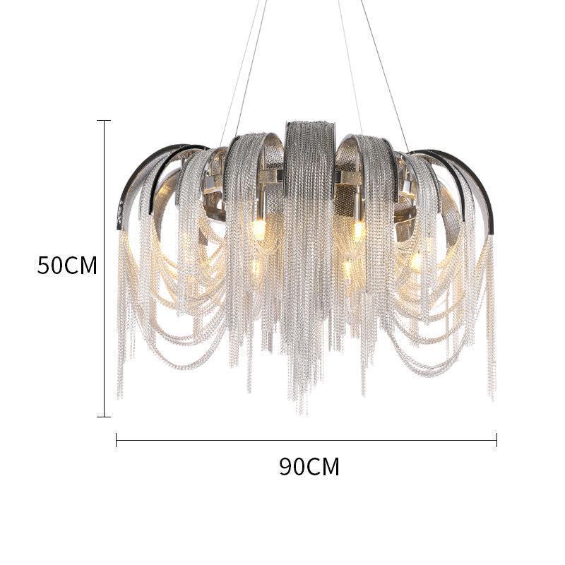 Luster Gaze Alisa Cascade Round Chandelier - Background Shot