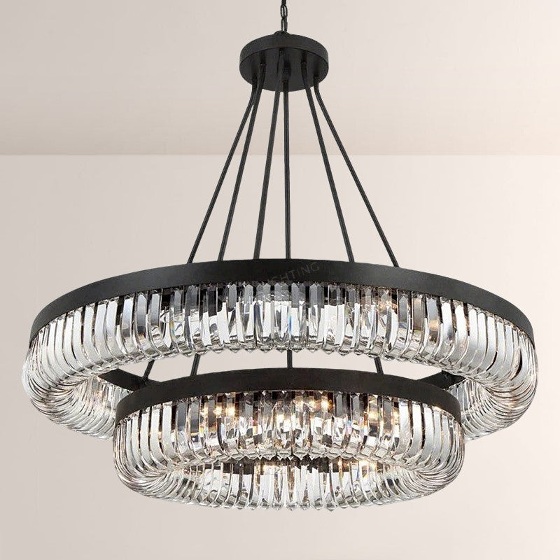Luster Gaze Grand Lumina 2-Tier 26 Light Chandelier - formal American dining room