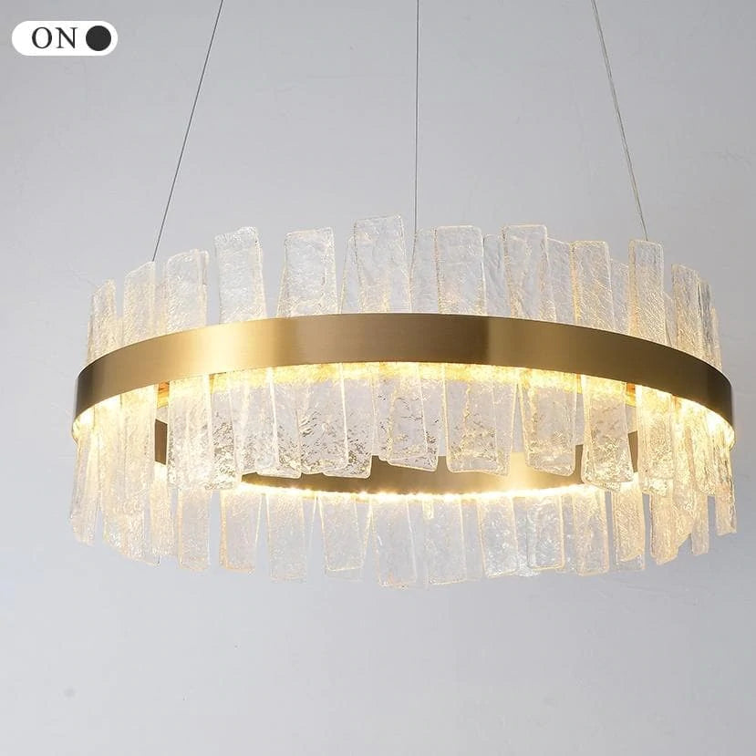 Luster Gaze Radiant Halo Round Chandelier - Background Shot