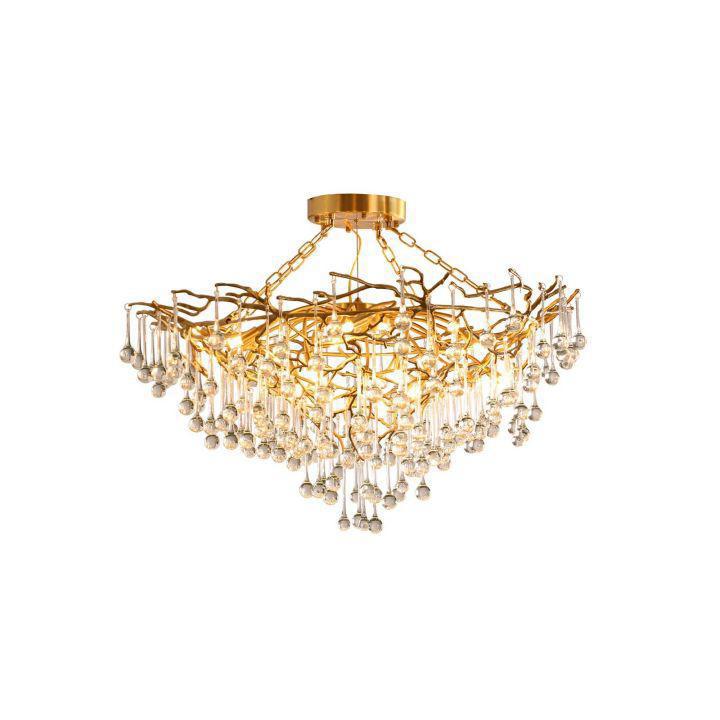 Luster Gaze Verdant Branching Crystal Chandelier - Background Shot
