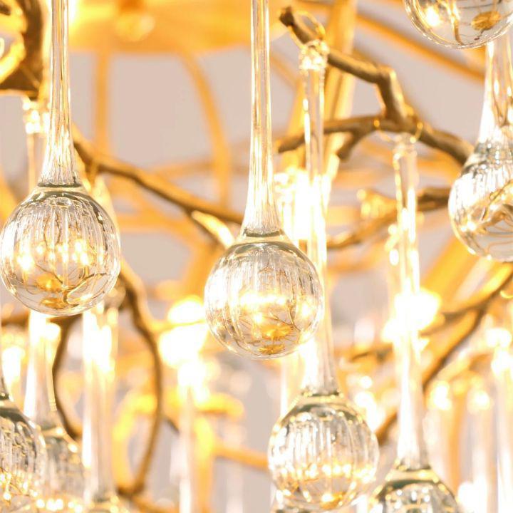 Luster Gaze Verdant Branching Crystal Chandelier - Background Shot