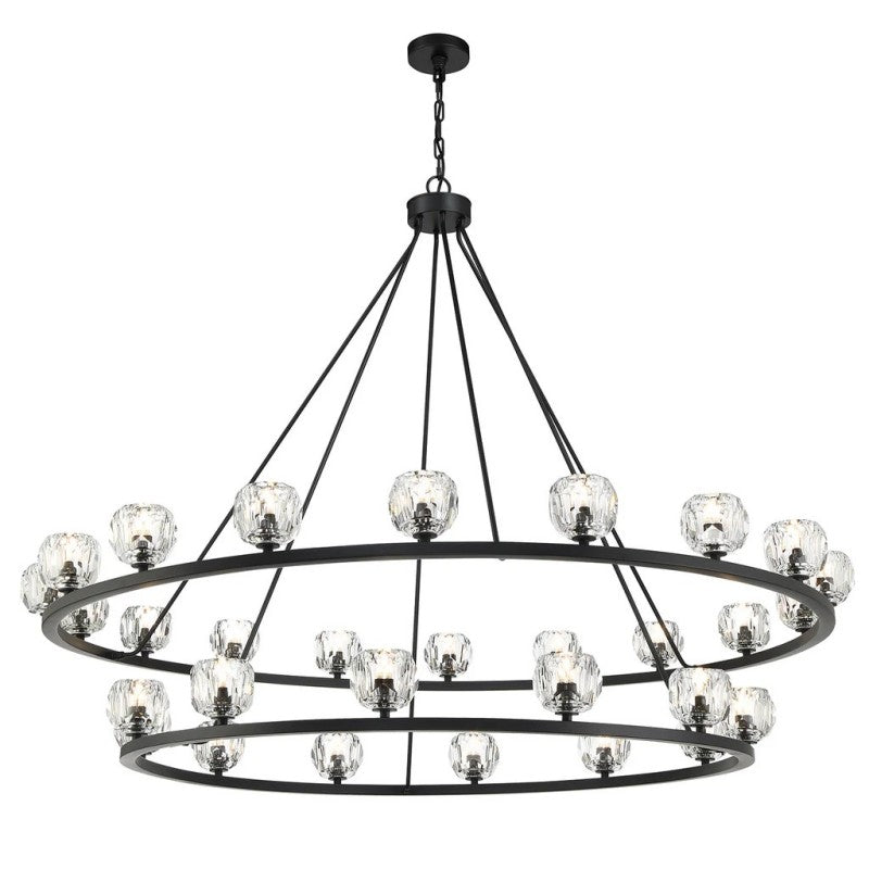 Agron 30 Light Crystal Chandelier - Luster Gaze