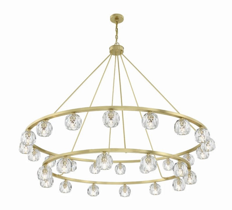 Agron 30 Light Crystal Chandelier - Luster Gaze