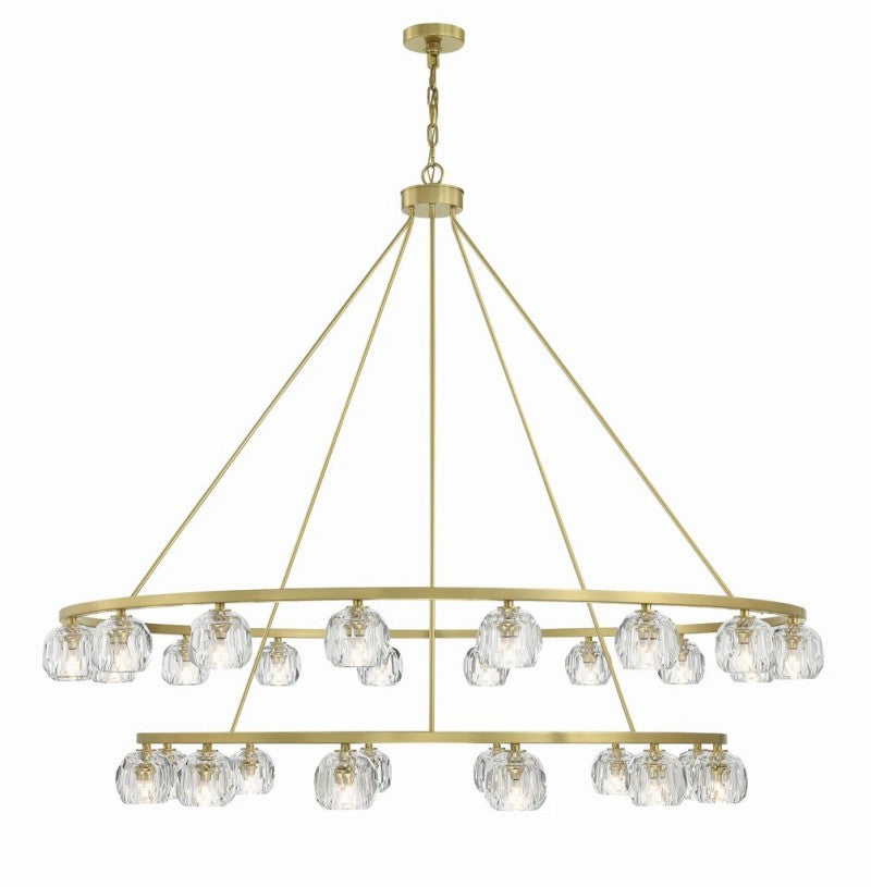 Agron 30 Light Crystal Chandelier - Luster Gaze