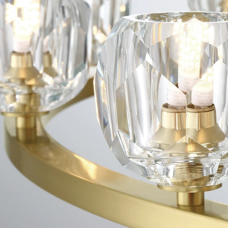 Agron 30 Light Crystal Chandelier - Luster Gaze