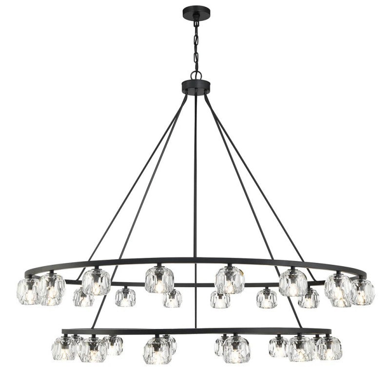 Agron 30 Light Crystal Chandelier - Luster Gaze