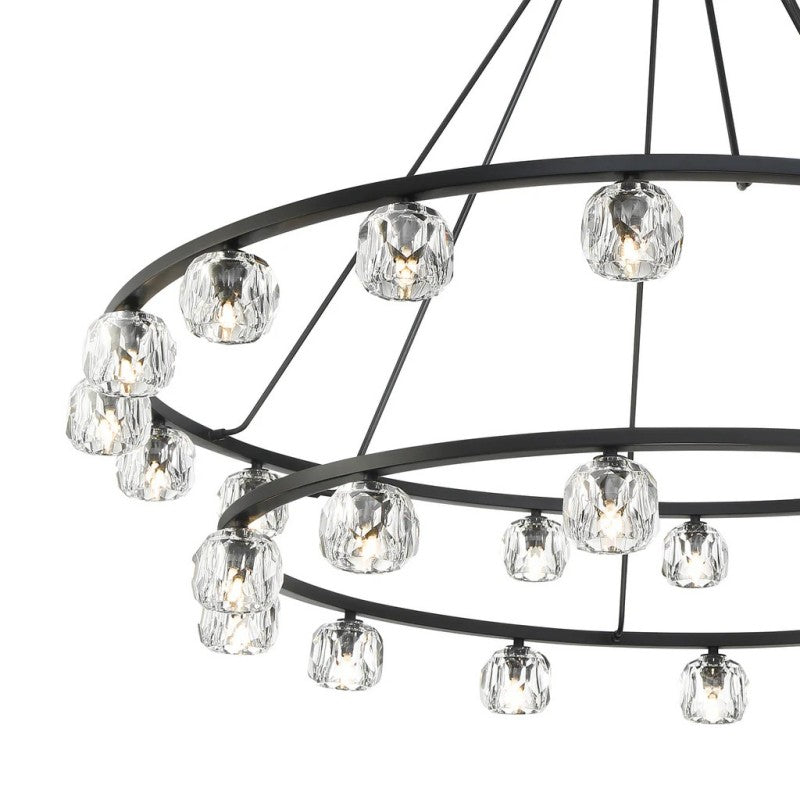 Agron 30 Light Crystal Chandelier - Luster Gaze