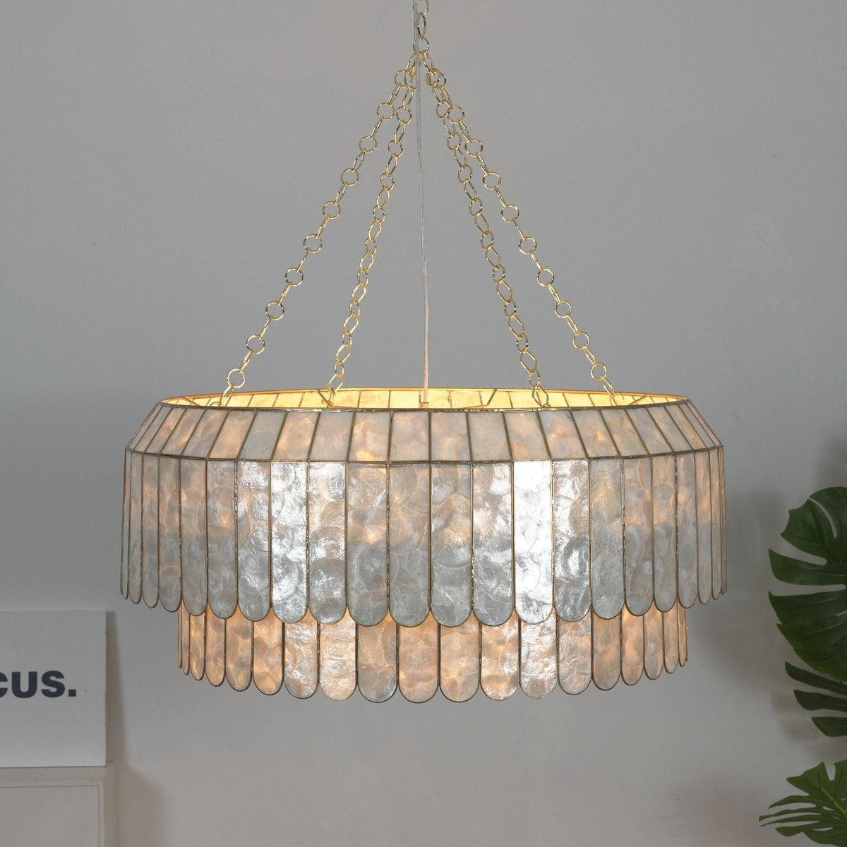 Capiz Aurelia Chandelier