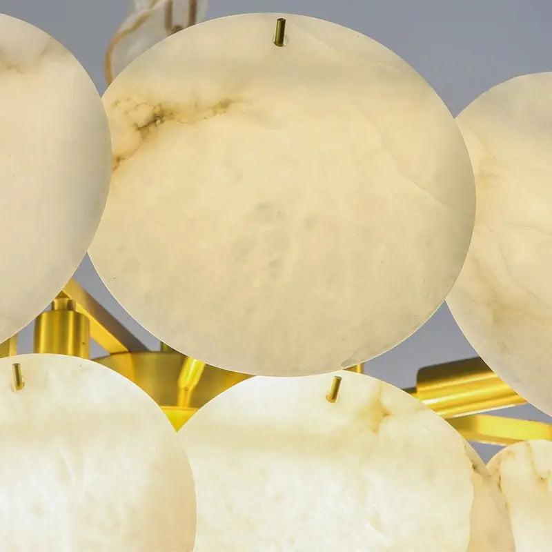Spain Alabaster Brass Living Room Chandelier