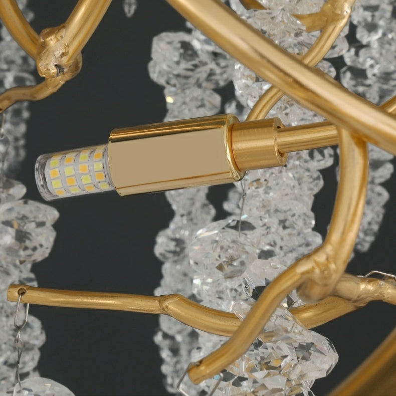 Luster Gaze Branching Crystal Icicle Chandelier - Background Shot