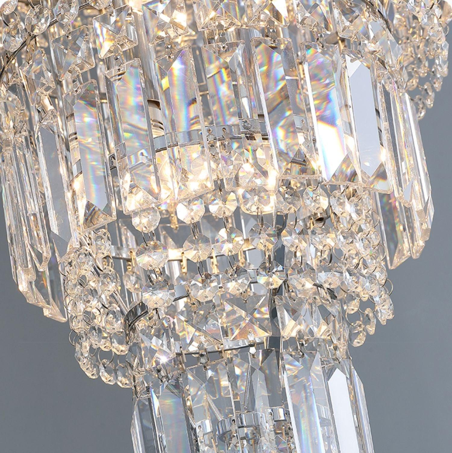 Luster Gaze Grand Radiance Round Crystal Chandelier - Background Shot