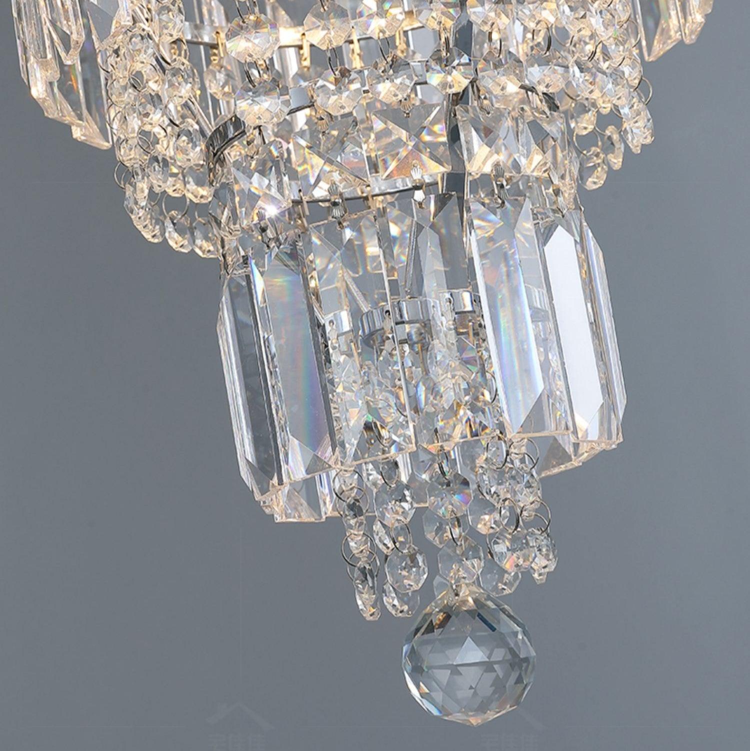 Luster Gaze Grand Radiance Round Crystal Chandelier - Background Shot