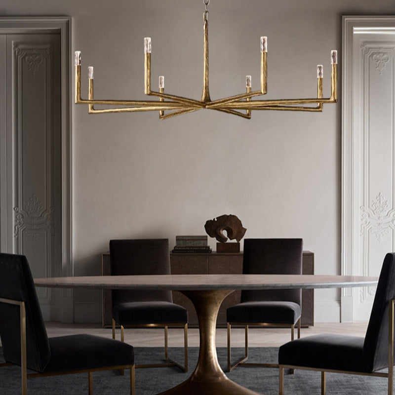 Thaddeos Forged Round Chandelier