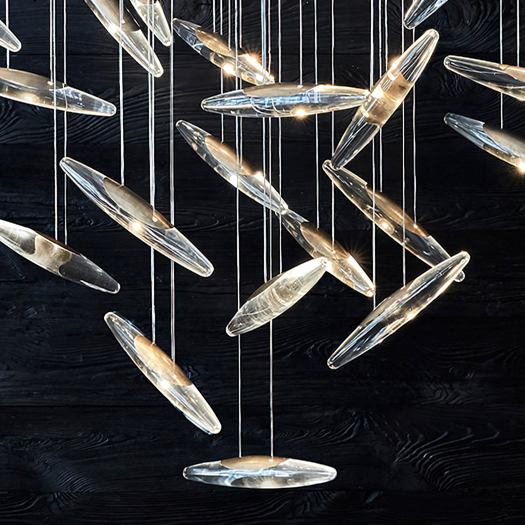 Luster Gaze Celestial Halo Chandelier - Background Shot