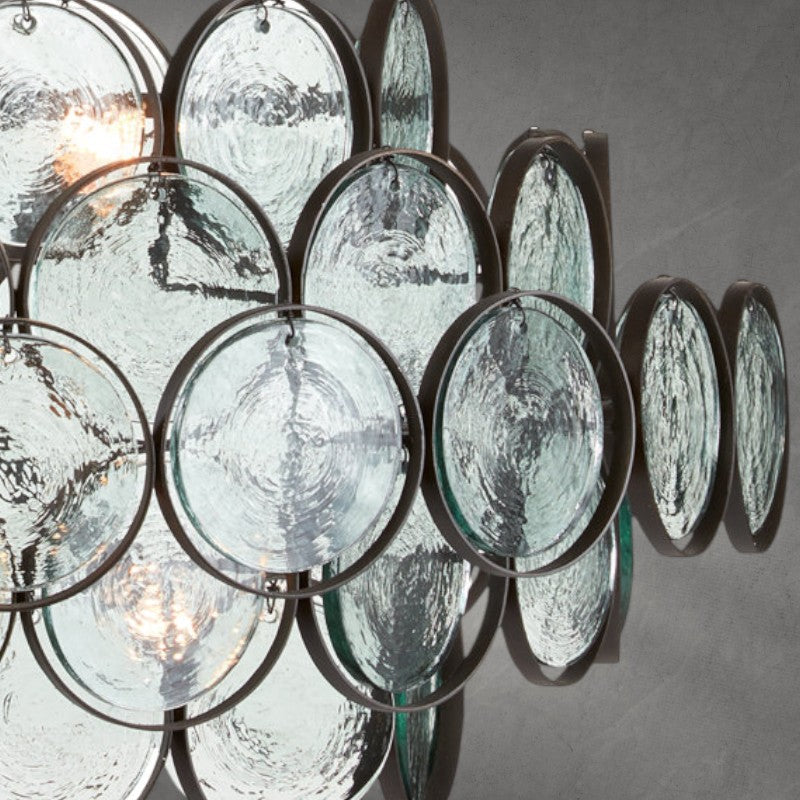 Luster Gaze Radiant Disc 8-Light Chandelier - Background Shot