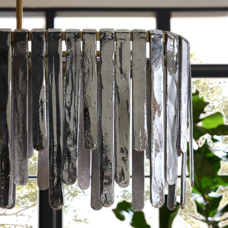 Luster Gaze Cascade Veil Linear Chandelier - Background Shot