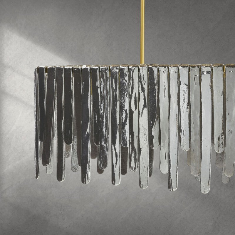 Luster Gaze Cascade Veil Linear Chandelier - Background Shot