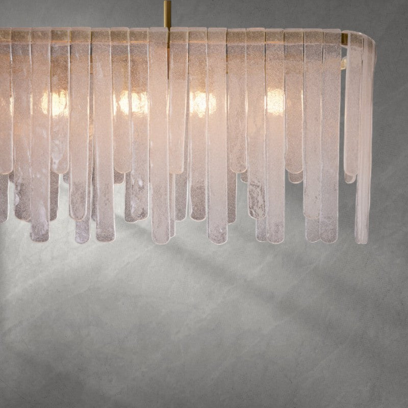 Luster Gaze Cascade Veil Linear Chandelier - Background Shot