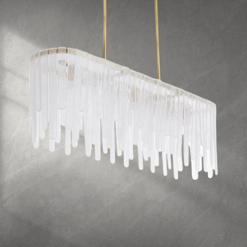 Luster Gaze Cascade Veil Linear Chandelier - Background Shot
