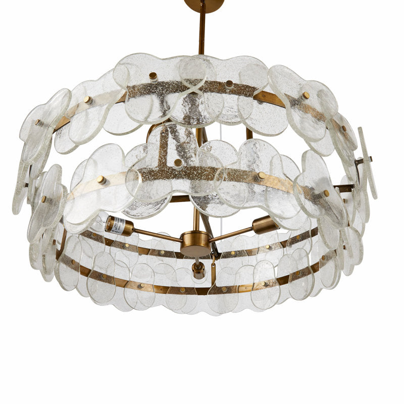 Luster Gaze Aqueous Bloom Round Chandelier - Background Shot