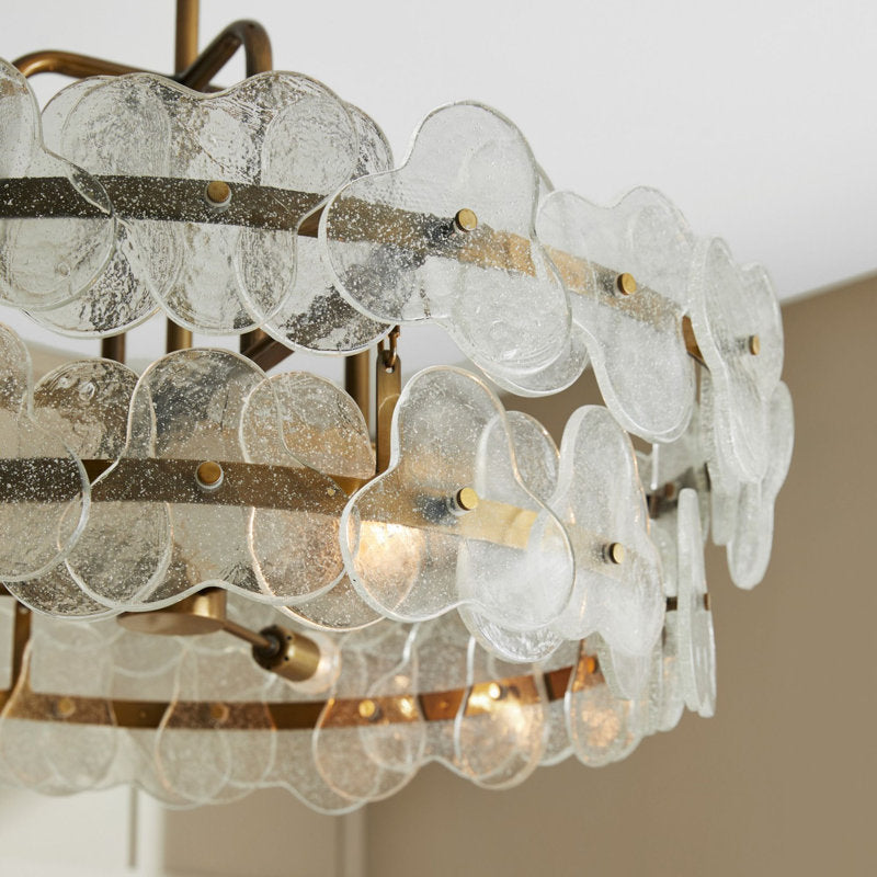 Luster Gaze Aqueous Bloom Round Chandelier - Background Shot