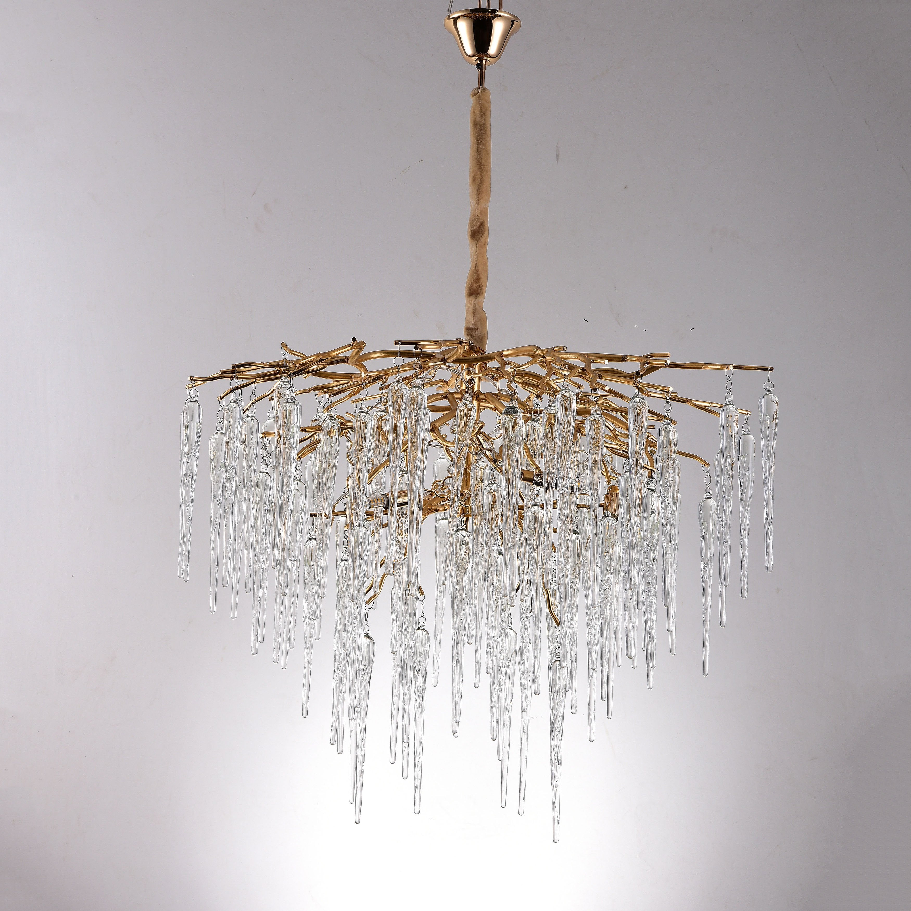 Glacier Organic Branch Round Chandelier